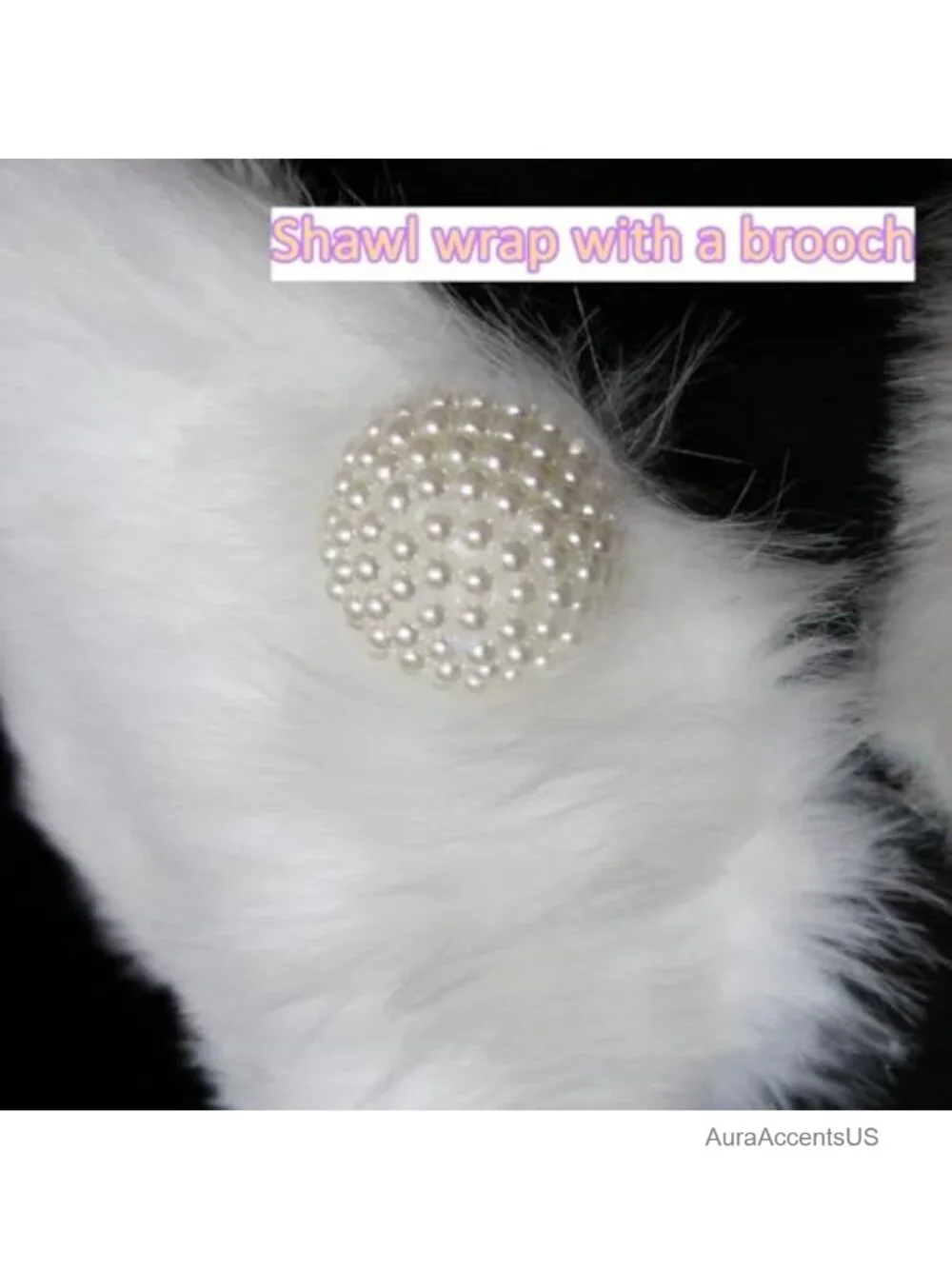 Faux Fur Shawl Wrap for Women Bridal Cape Wedding Scarf Stole Shrug Cover Up